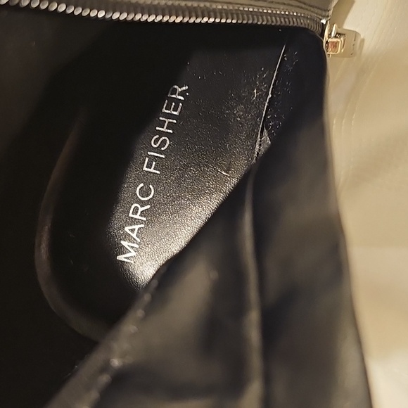 Marc Fisher Black Ankle Boots with Block Heel womans Size 8 Good Condition - Picture 3 of 3